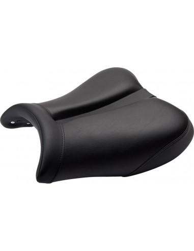 Sella monoposto gel-channel - sella sport anteriore camoscio nero|nero