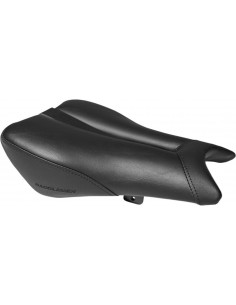 Sella monoposto gel-channel - sella sport anteriore camoscio nero|nero