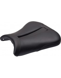 Sella monoposto gel-channel - sella sport anteriore camoscio nero|nero