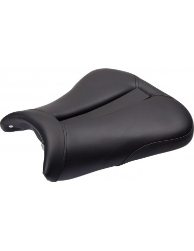 Sella monoposto gel-channel - sella sport anteriore camoscio nero|nero