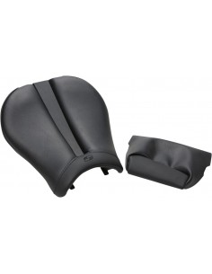 Sella monoposto gel-channel - sella sport anteriore camoscio nero|nero