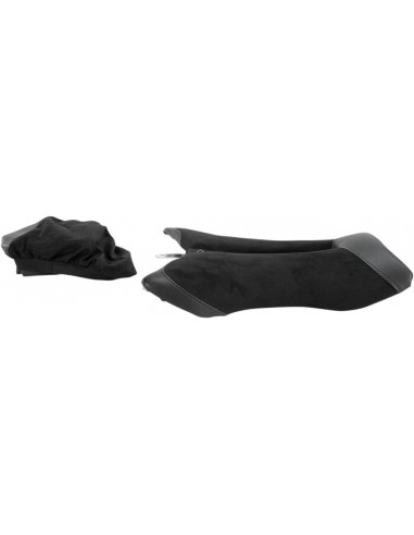 Sella monoposto gel-channel - sella sport anteriore camoscio nero