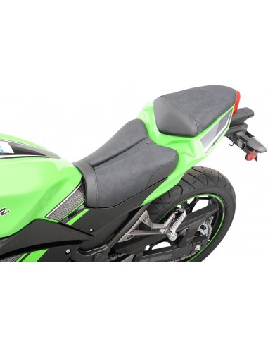 Sella monoposto gel-channel - sella sport anteriore camoscio nero|nero