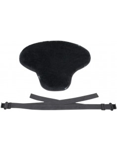 Cuscino sella a basso profilo in pile felpa universale easy reach | saddlegel™ nero