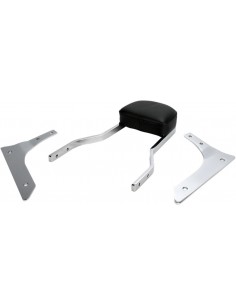 Sissy bar quadrato corto cromato con pad honda