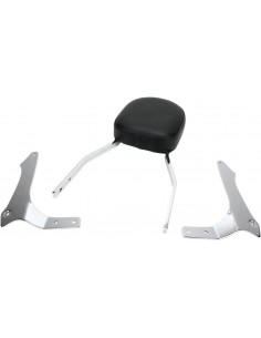 Sissy bar alto quadrato cromato con pad yamaha