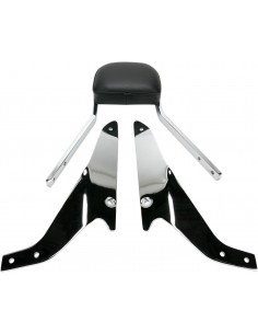 Mini sissy bar quadrato cromato con pad suzuki