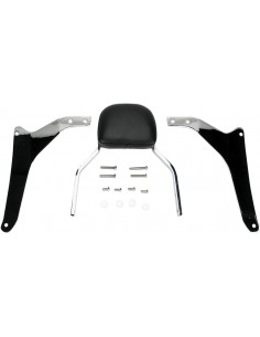 Mini sissy bar quadrato cromato con pad yamaha