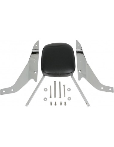 Sissy bar quadrato cromato con pad suzuki