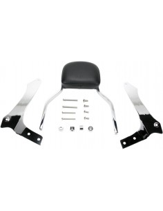Mini sissy bar quadrato cromato con pad yamaha