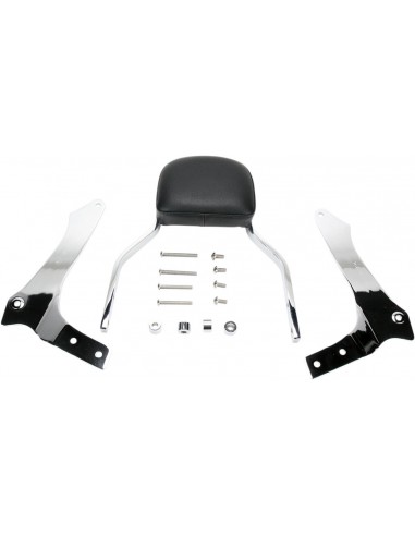 Mini sissy bar quadrato cromato con pad yamaha