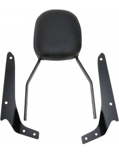 Sissy bar quadrato standard nero con pad honda