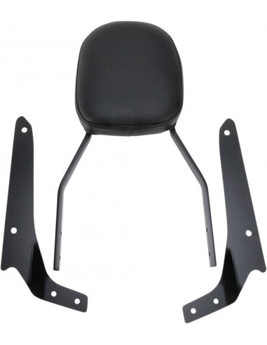 Sissy bar quadrato standard nero con pad honda