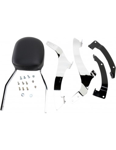Sissy bar quadrato standard cromato con pad honda