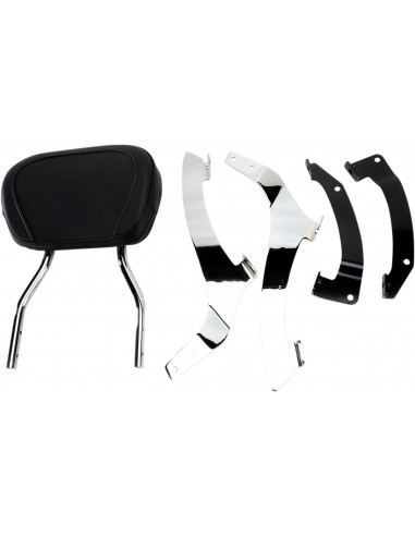 Sissy bar tondo alto cromato con pad honda