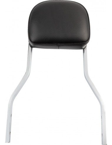 Sissy bar quadrato corto cromato con pad hd