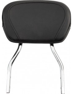 Sissy bar tondo corto cromato con pad hd