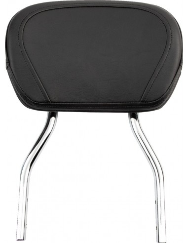 Sissy bar tondo corto cromato con pad hd