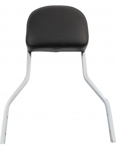 Sissy bar quadrato corto cromato con pad yamaha