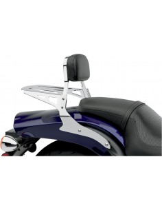 Mini sissy bar quadrato cromato con pad hd