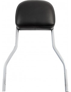 Sissy bar quadrato corto cromato con pad hd