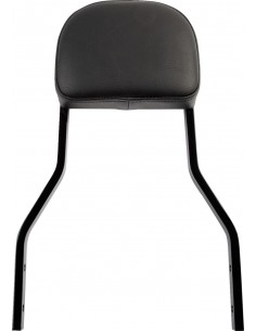 Sissy bar quadrato corto da 14" nero hd