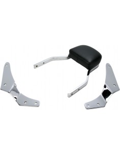 Mini sissy bar quadrato con pad cromato