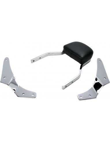 Mini sissy bar quadrato con pad cromato