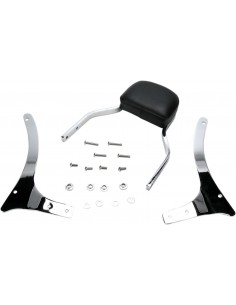 Mini sissy bar quadrato con pad cromato