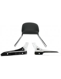 Mini sissy bar quadrato con pad cromato kawasaki