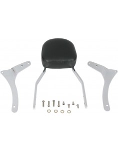 Sissy bar alto quadrato con pad cromato yamaha