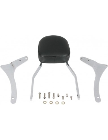 Sissy bar alto quadrato con pad cromato yamaha