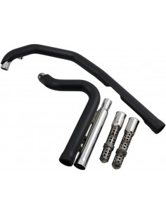 Scarico speedster 909 corto 2-in-2 nero