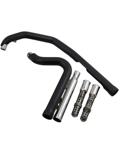 Scarico speedster 909 corto 2-in-2 nero