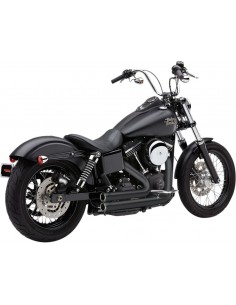 Scarico speedster 909 corto 2-in-2 nero