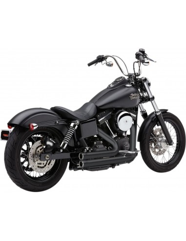 Scarico speedster 909 corto 2-in-2 nero