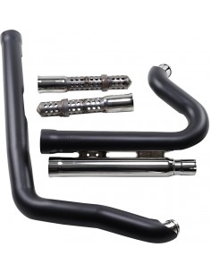 Scarico speedster 909 corto 2-in-2 nero