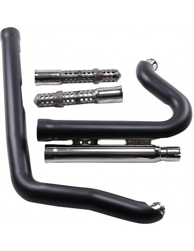 Scarico speedster 909 corto 2-in-2 nero