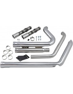 Scarico speedster 909 corto 2-in-2 cromato