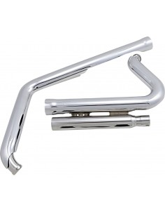 Scarichi speedster corti con fine race pro cromati