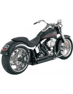 Scarico corti sfalsati nero