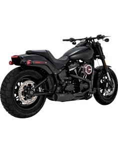 Scarico 2-1 ss nero ho m8