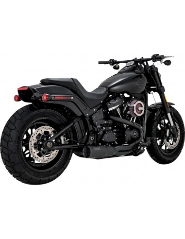 Scarico 2-1 ss nero ho m8