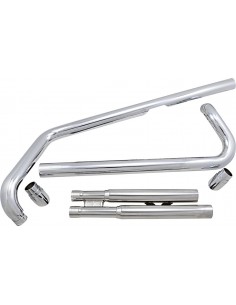 Scarico speedster 2 in 2 slash down hot rod cromato yamaha