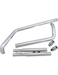 Scarico slash down hot rod speedster cromato