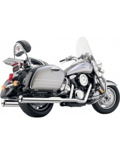 Sistemi di scarico true duals classic con punte in billet cromate kawasaki