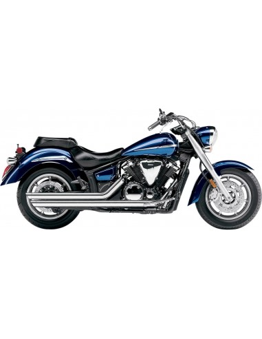 Sistema di scarico hot rod speedster slash down cromato con tappi sensore o2