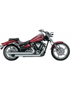 Sistema di scarico dragster cromato con tappi sensore o2