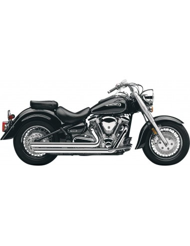 Scarico slash down hot rod speedster cromato con tappi per sensore o2