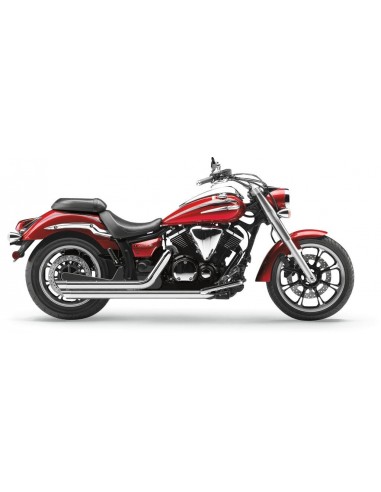 Scarico slash down hot rod speedster cromato con tappi per sensore o2